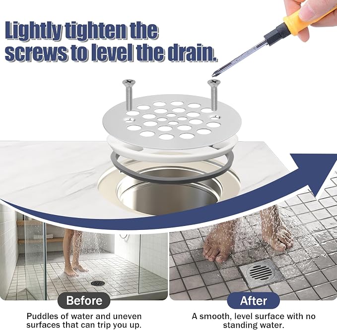 Shower Drain Height Extension Kit, Fits 2-1/2" to 3" Hole Spacing - Image 3
