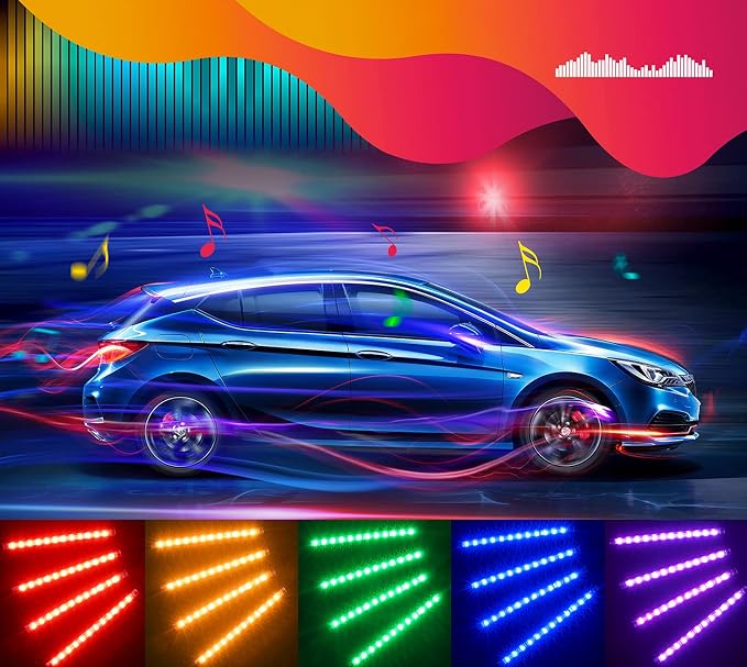 Govee Car LED Lights, RGB Smart Car Interior Lights, App Control | DIY Mode and - Image 9
