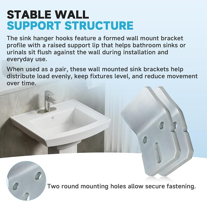 1224196 Wall Mount Sink Hanger Kit Compatible - Image 6
