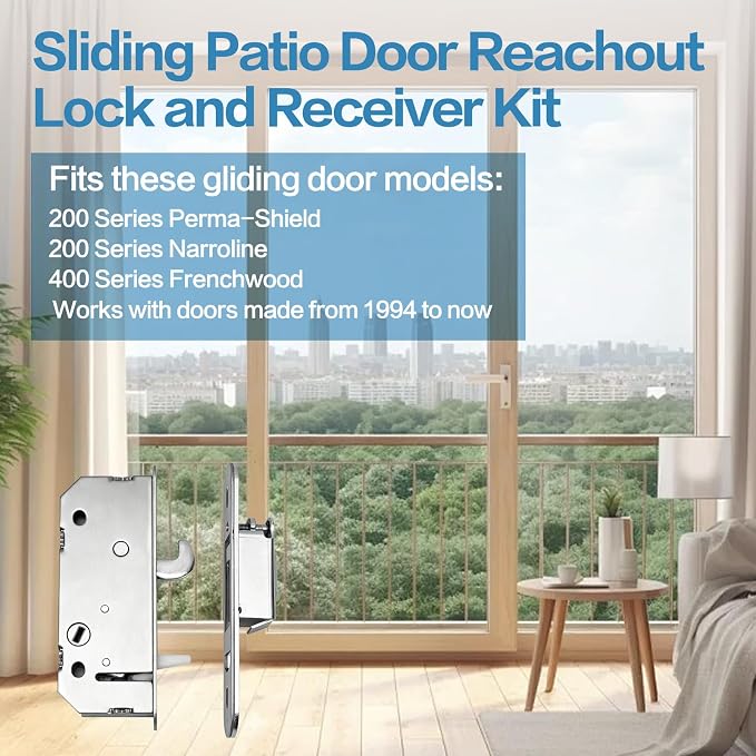 Reachout Lock and Receiver Kit, Compatible Andersen Sliding Door | Sliding - Image 8