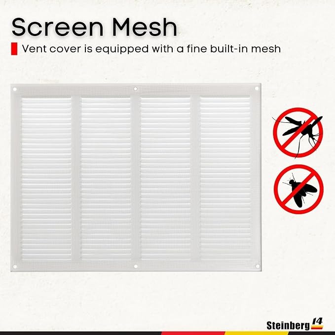 Steinberg14 White Vent Cover 14x10 - Image 3