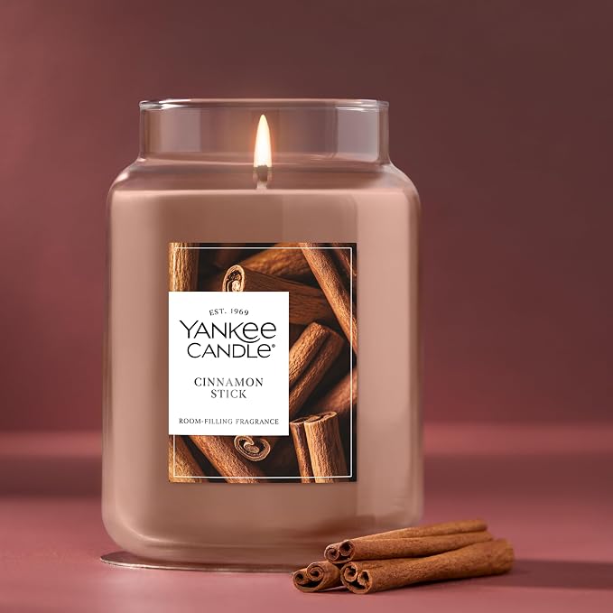 Yankee Candle Cinnamon Stick, Holiday Scented Candle, 22oz Large Jar - Image 4