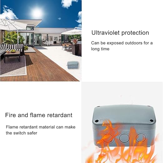 Nineleaf 10PK Outdoor Junction Box ABS Plastic Dustproof IP66 Waterproof - Image 4