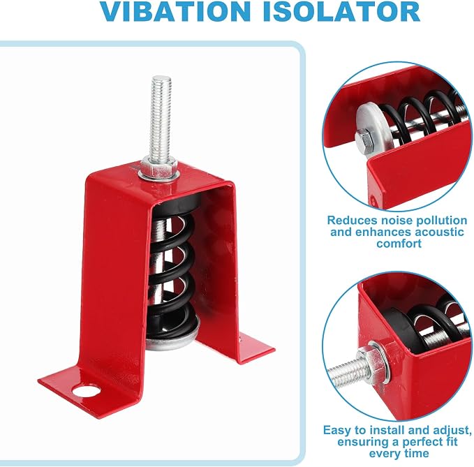 PATIKIL Ceiling Spring Vibration Isolator Hangers, 4 Pack 265lbs Mechanical - Image 3