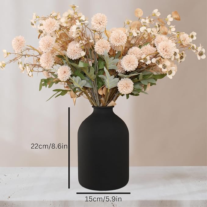 Large Black Vase for Flowers Decor Living Room - Image 5