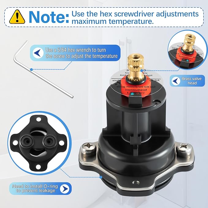 GP76851 Mixer Cap and GP500520 Pressure Balancing Unit, Compatible - Image 2