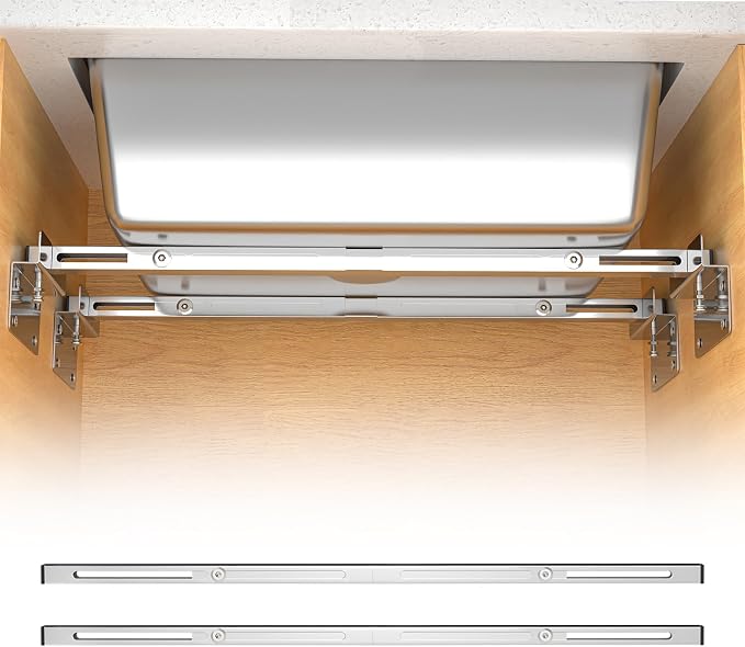 71-100cm Undermount Sink Brackets Kit, Adjustable Stainless Steel Support by BSTSLL