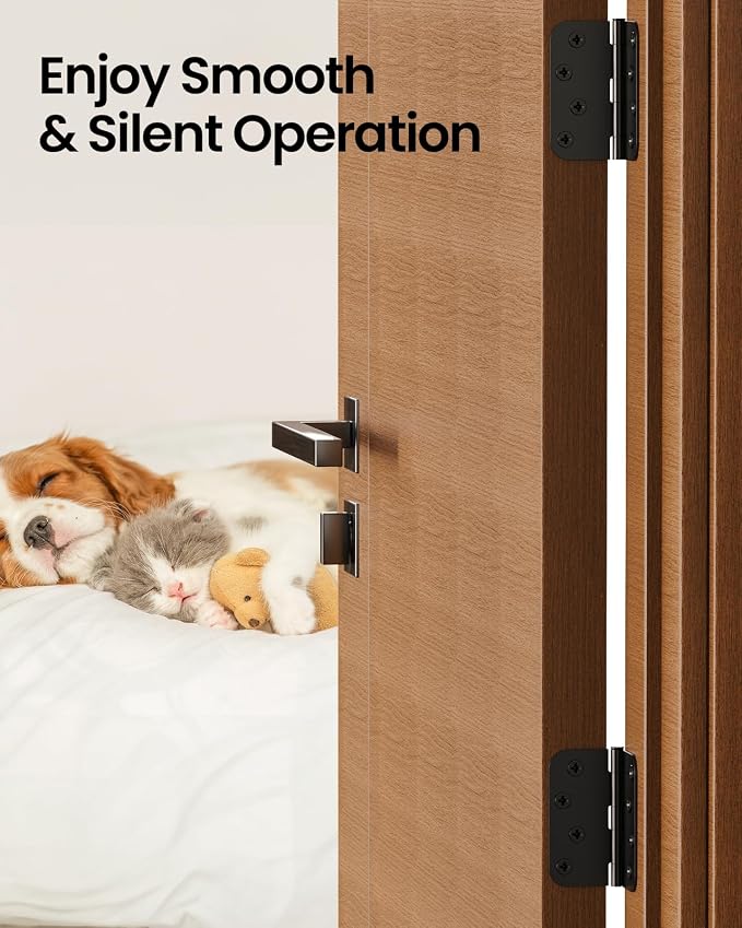 Black Exterior Door Hinges 4 Inch 36 Pack - Image 2