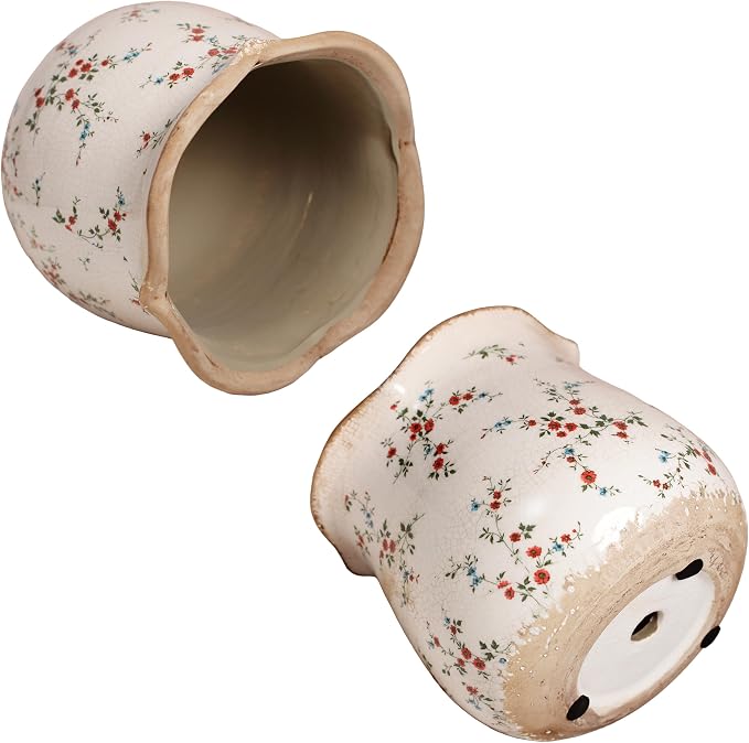 Ceramic Pots for Plants, Vintage Rustic Plant Pot - Image 6