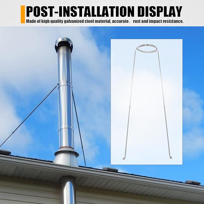 Extended Roof Chimney Support Bracket Compatible - Image 6