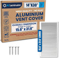 14x30 Aluminum Wall Ceiling Air Return Vent Cover HVAC Rustproof Grille by ACLAMINAIRE