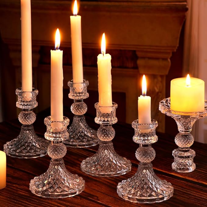Candlestick Holders Set, Spring Party, Romantic Dinner, Festival & Windowsill - Image 3