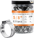 120pcs 5/8 pex crimp rings for PEX Tubing Pipe Fitting Connections | 304 by WYSIYWYKA