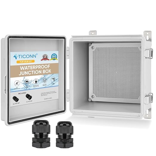 TICONN Outdoor Electrical Box Waterproof, ABS IP67 Junction Box Enclosure | by TICONN