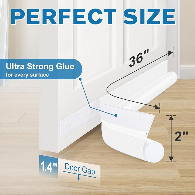 MAXTID Under Door Draft Stoppers 36 Inch Door Draft Blocker Draft Stoppers - Image 3