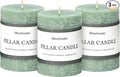 3x4 Inch Sage Green Pillar Candles by MiraScents