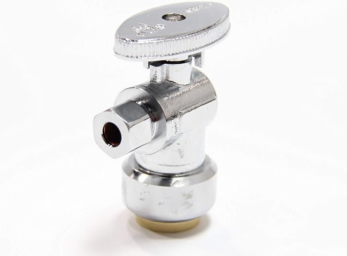 10PC EFIELD Push Fit Angle Stop Valve, 1/2 Push x 3/8 Inch Compression | 1/4 - Image 2