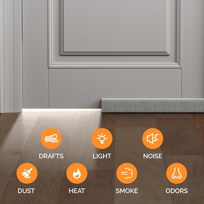 fowong Door Draft Stopper 30 Inch, Upgraded Triangle Design - Image 3