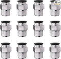 1/4 Push to Connect Fittings npt Thread to 3/8 Air Line Quick | Pneumatic by Unknown