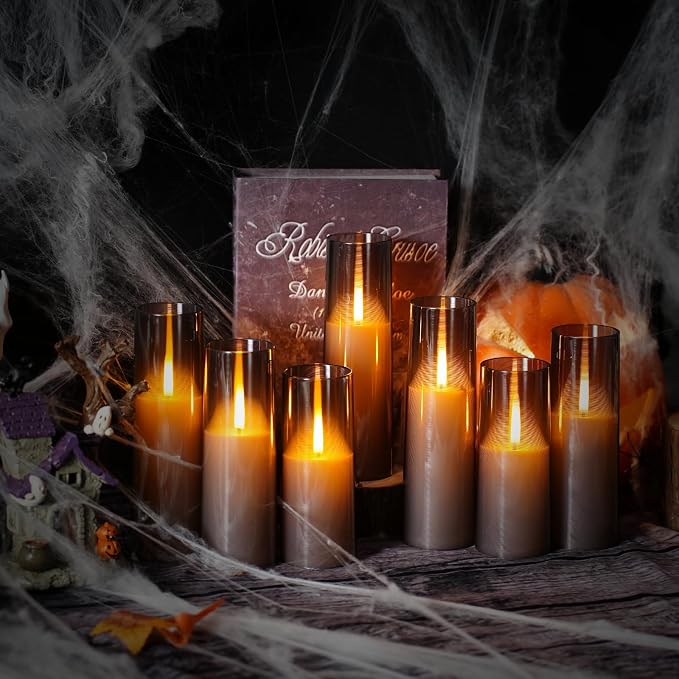 kakoya Flameless LED Candles Upgraded Realistic Flickering Flame, LED Pillar - Image 3