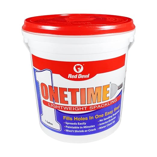 Red Devil 0541 ONETIME Lightweight Spackle Wall Repair, Spackling by RedDevil
