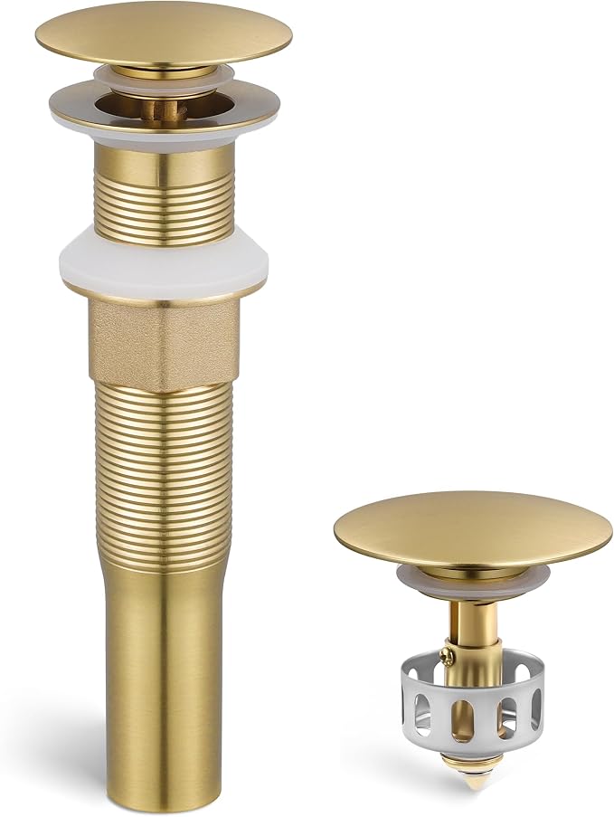 KES Sink Drain without Overflow Anti Clogging Pop Up Drain by KES