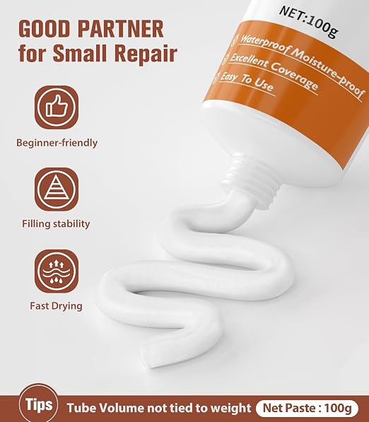 NINGOO Drywall Repair Kit, 2 Pack Wall Repair Paste - Image 2