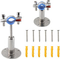 304 Stainless Steel Wall Mount Ceiling Mount Pipe Supports, Adjustable Pipe by Unknown