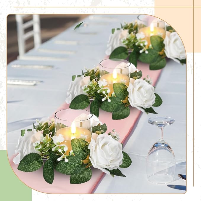 Yunlly 20 Pcs Rose Candle Rings - Image 6