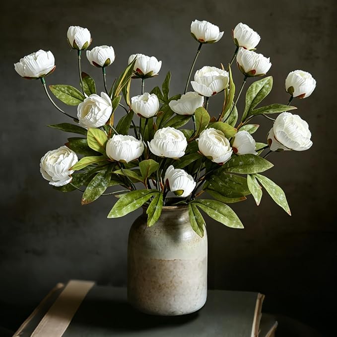 6Pcs Viral Peony Artificial Flowers by Cherica