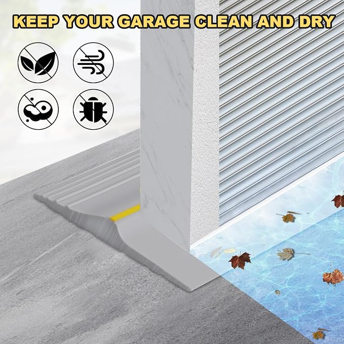 DGSL 16FT Garage Door Threshold Seal Strip, Waterproof Rubber | Universal - Image 5