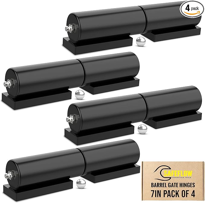 7" Heavy Duty Weld On Hinges for Metal, 1.38" Barrel, 0.87" Pin, 1102 lb by Unknown
