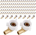 EFIELD Pex Crimp 3/4" Pex X 3/4" Female NPT Swivel Elbow Adapter Brass Fittings by EFIELDPEXTUBING