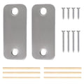 1" x 2-1/4" Door Hole Cover Plate, Stainless Steel Door Strike Filler Plate | by BonKuDoo