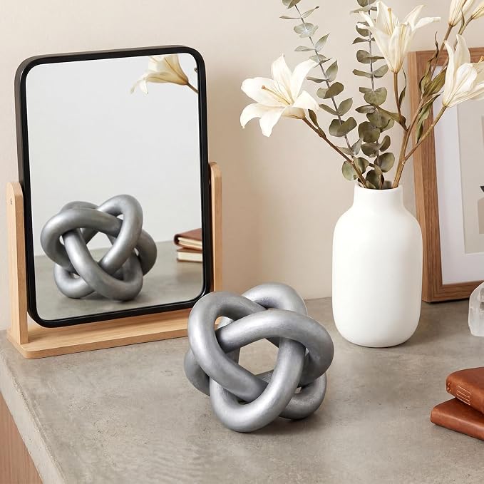 Yalikop 3 Link Wood Knot Decor Rustic Table Shelf Home Decor Accents, Boho - Image 5