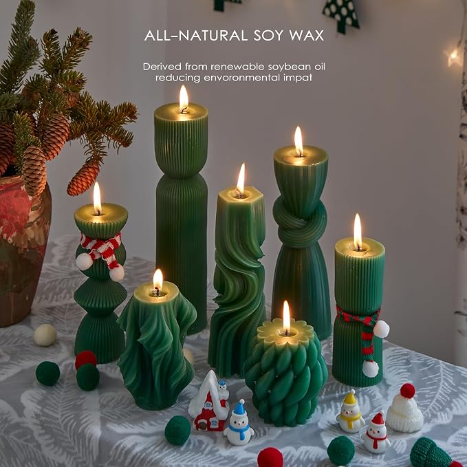 7-Pack Pillar Candles - Image 4
