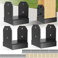 6x6 Post Base, Concealed Fastener Concrete Post Anchor, Elevated Post Base | by Unknown