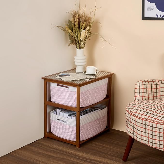 MiniArk Large Storage Baskets for Shelves, Baby Nursery, Toy Baskets Box - Image 8