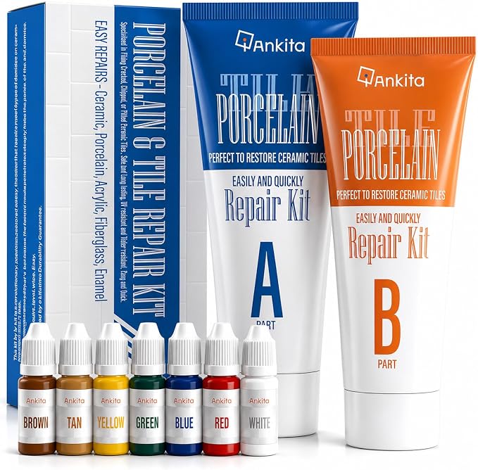Tile Repair Kit, Ceramic & Porcelain Epoxy Putty by Ankita