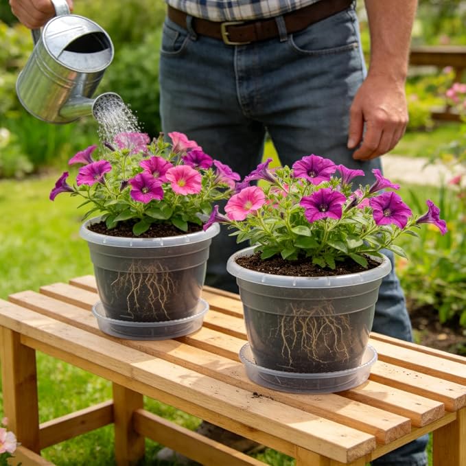 RooTrimmer 8 Inch Clear Nursery Pots - Image 4