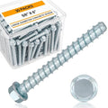 Hicarer 30 Pack 5/8 x 6 Inch Concrete Screws Galvanized by Hicarer