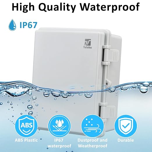 IP67 Waterproof Junction Box for Outdoor, 8.7"x6.7"x4.3" | Heavy Duty ABS - Image 4