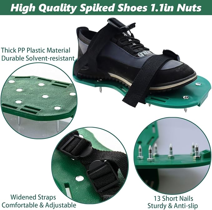 9 Inch Screed Spiked Roller Self Leveling Concrete Roller Epoxy Roller Spike - Image 2