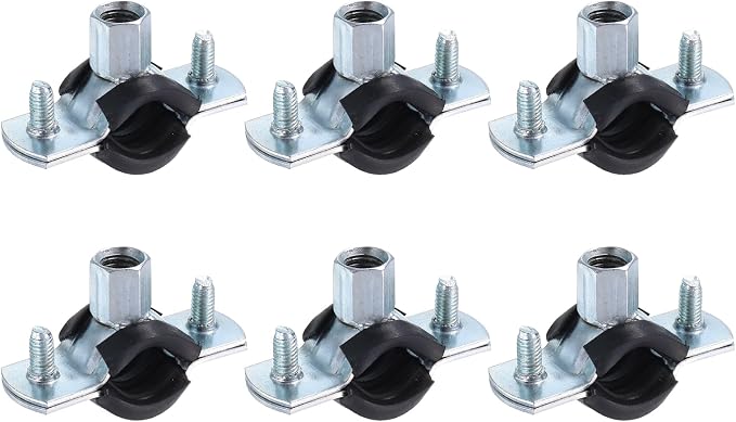 uxcell 6 Pcs Split Ring Pipe Hanger, 16mm/0.6inch Adjustable Pipe Bracket Clamp by uxcell