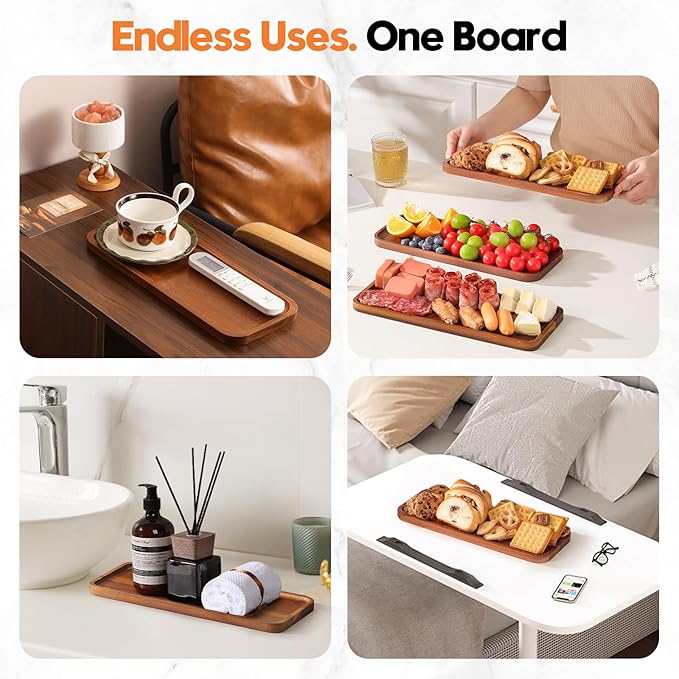 Acacia Wood Serving Platters and Trays - Image 4