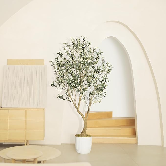 Olive Tree 6ft with Large Olive Branches and Lifelike Fruits | Olive Trees - Image 4