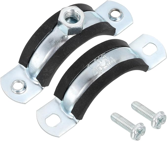 uxcell 10 Pcs Adjustable Pipe Bracket Clamp, 1-1/2" Wall Ceiling Mount Split - Image 3