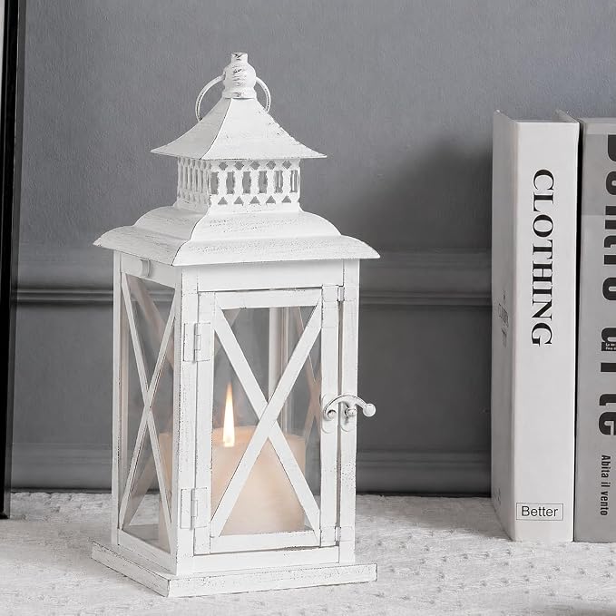 Lantern Decorative Indoor & Outdoor, Large Square Hanging Spring Home Decor by DECORKEY