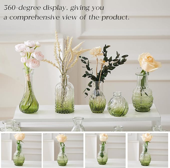 Glass Bud Vase Set of 30 - Image 4
