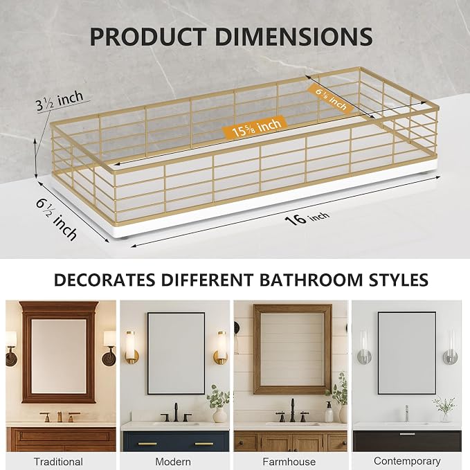 Toilet Paper Storage Basket, Narrow Bathroom Countertop Organizer - Image 6